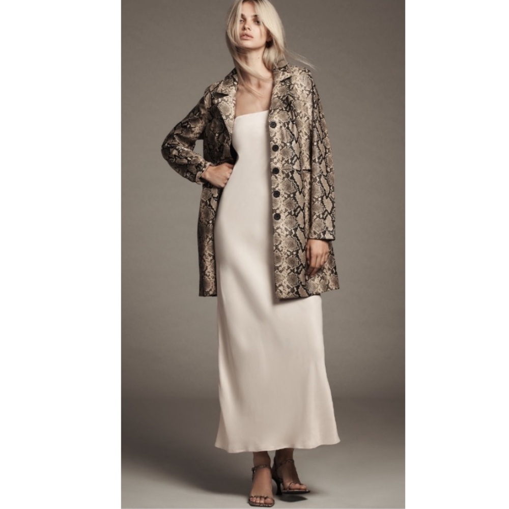 Hemant & Nandita Rhea Snake Print Coat.